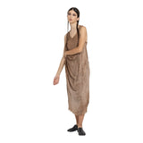 Vestiti casual Donna Sanctamuerte - Abito Lungo Jersey - Cammello