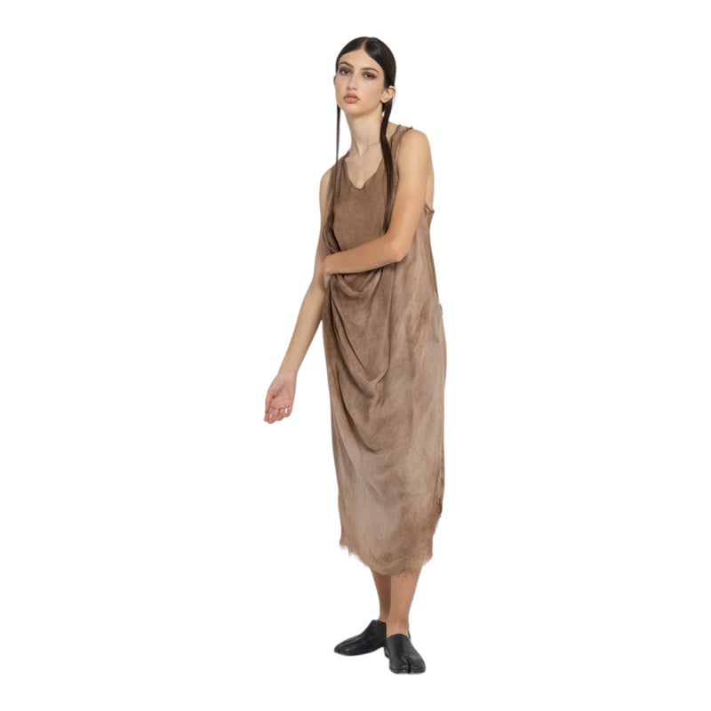 Vestiti casual Donna Sanctamuerte - Abito Lungo Jersey - Cammello