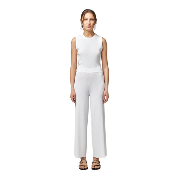 Pantaloni Donna Alpha Studio - Panta Garconne Match Set - Panna