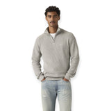 Maglioni Uomo Levi's - Hm Quarter Zip Sweater Duffel Bag Heathe - Grigio