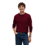 Maglie a manica lunga Uomo Tommy Hilfiger - Pima Org Ctn Cashmere Crew Neck - Bordeaux
