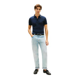 Polo Uomo Tommy Hilfiger - Liquid Cotton Tipped Slim Polo - Blu