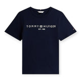 T-shirt Donna Tommy Hilfiger - Reg Corp Logo C-Nk Ss - Blu
