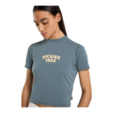 T-shirt Donna Dickies - Center Logo Ss Tee W - Azzurro