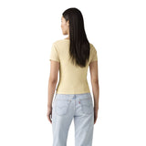 T-shirt Donna Levi's - Essential Sqrd Neck Tee - Giallo