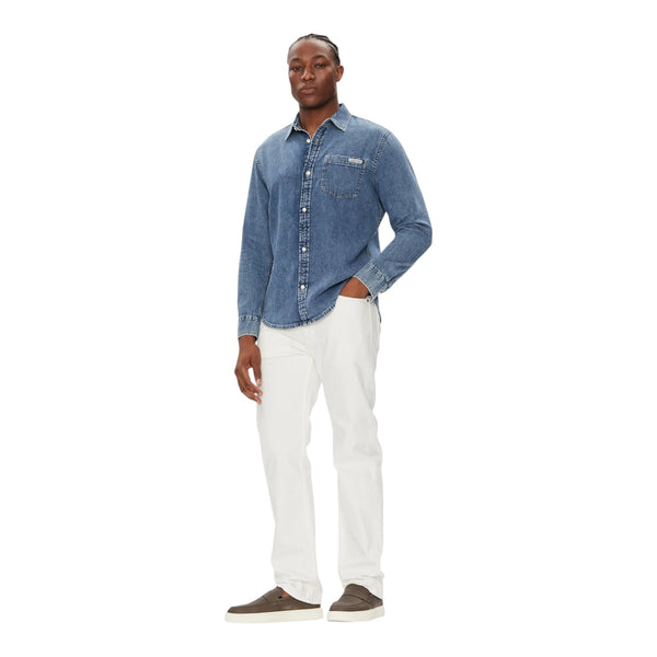 Camicie casual Uomo Calvin Klein - Casual Classic Shirt - Indaco
