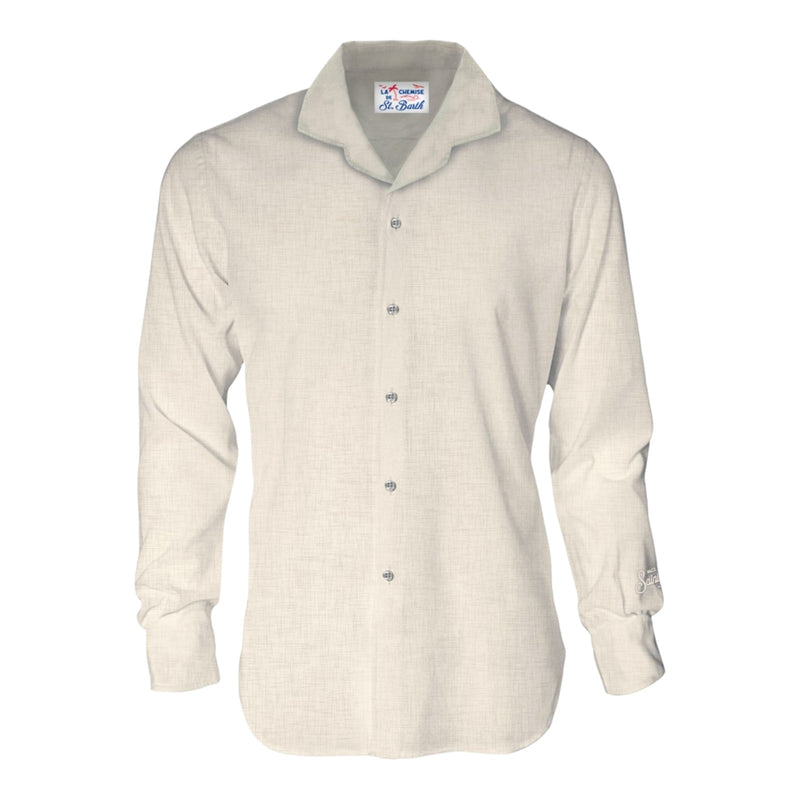 Camicie casual Uomo Mc2 Saint Barth - Cuba Shirt - Beige