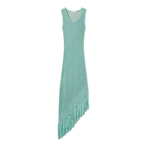 Vestiti casual Donna Twinset - Abito Dritto Lungo In Maglia - Menta
