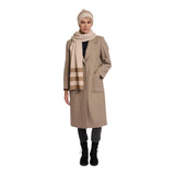 Sciarpe Donna RINO & PELLE - Knitted striped scarf - Beige