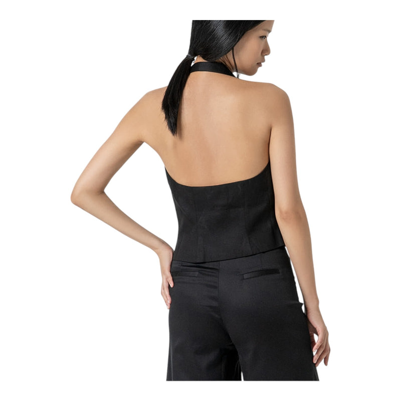 Gilet Donna Surkana - Giubbotto halter - Nero
