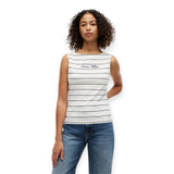 Canotte e top Donna Tommy Hilfiger - Classic Script Boat-Nk Top - Blu