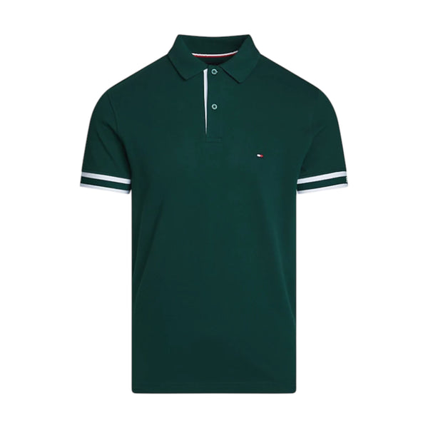 Polo Uomo Tommy Hilfiger - Monotype Cuff Slim Fit Polo - Verde