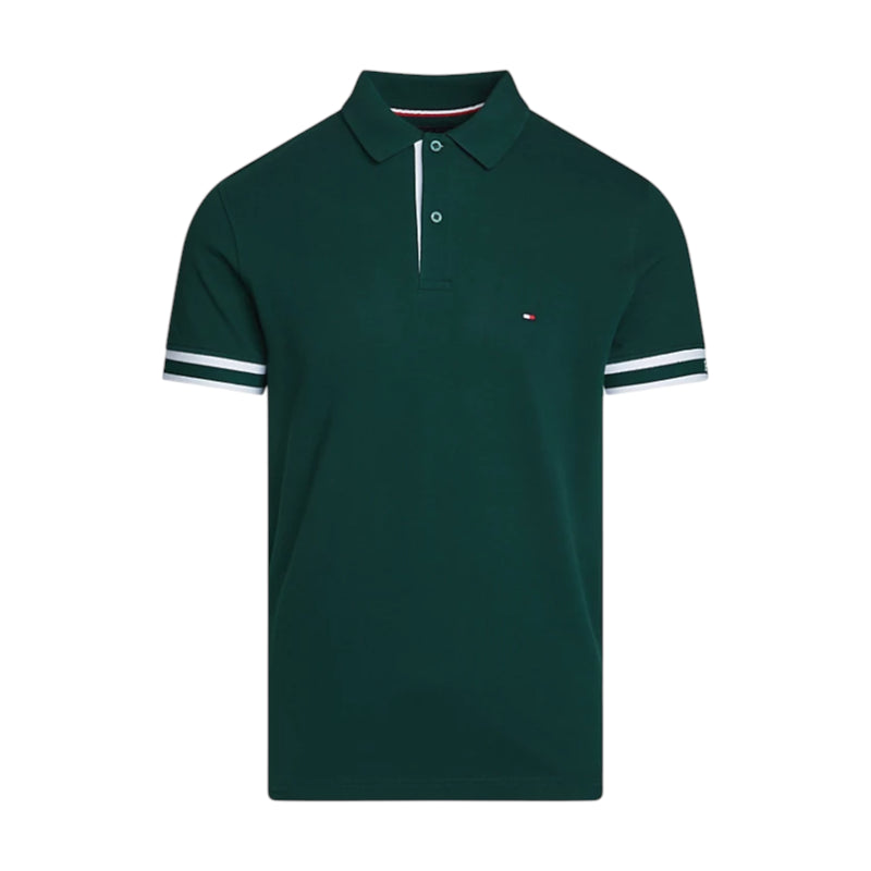 Polo Uomo Tommy Hilfiger - Monotype Cuff Slim Fit Polo - Verde