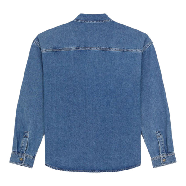 Camicie casual Uomo Dickies - Houston Ls Shirt - Blu