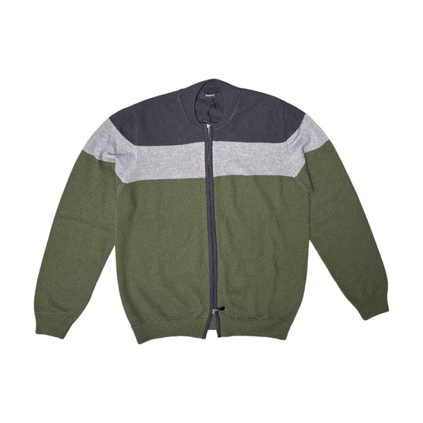 Cardigan Uomo Alpha Studio - Blouson Zip Nt Calato - Multicolore