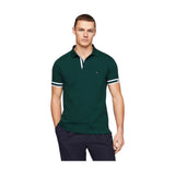 Polo Uomo Tommy Hilfiger - Monotype Cuff Slim Fit Polo - Verde