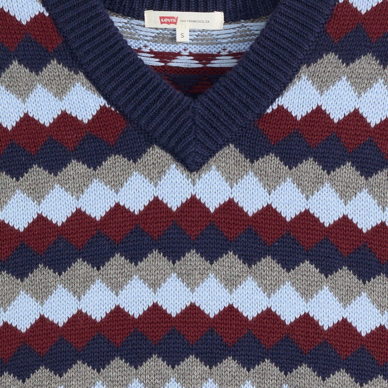 Maglie Donna Levi's - Charlie Vneck Vest Anice Geo Chocolate T - Multicolore