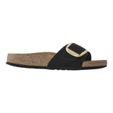 Sandali Donna Birkenstock - Madrid Big Buckle Nubuck Leather - Nero