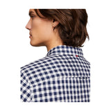 Camicie casual Uomo Tommy Hilfiger - Linen Gingham Sf Shirt - Blu