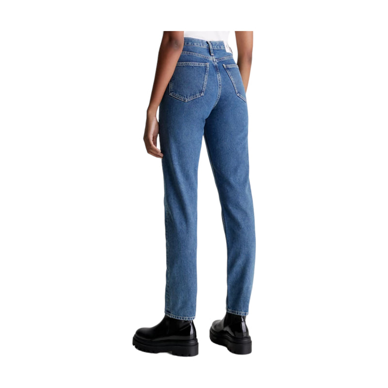 Jeans Donna Calvin Klein - Authentic Slim Straight - Blu