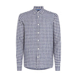 Camicie casual Uomo Tommy Hilfiger - Linen Gingham Sf Shirt - Blu