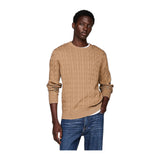 Maglie Uomo Tommy Hilfiger - Classic Cable Crew Neck - Beige