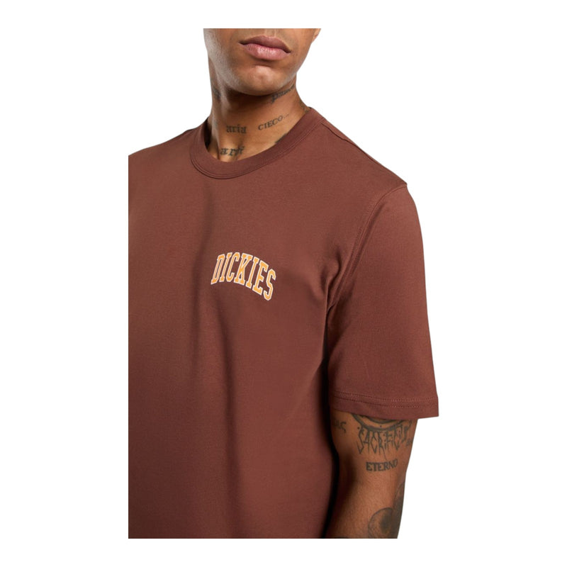 T-shirt Uomo Dickies - Aitkin Chest Tee Ss - Marrone