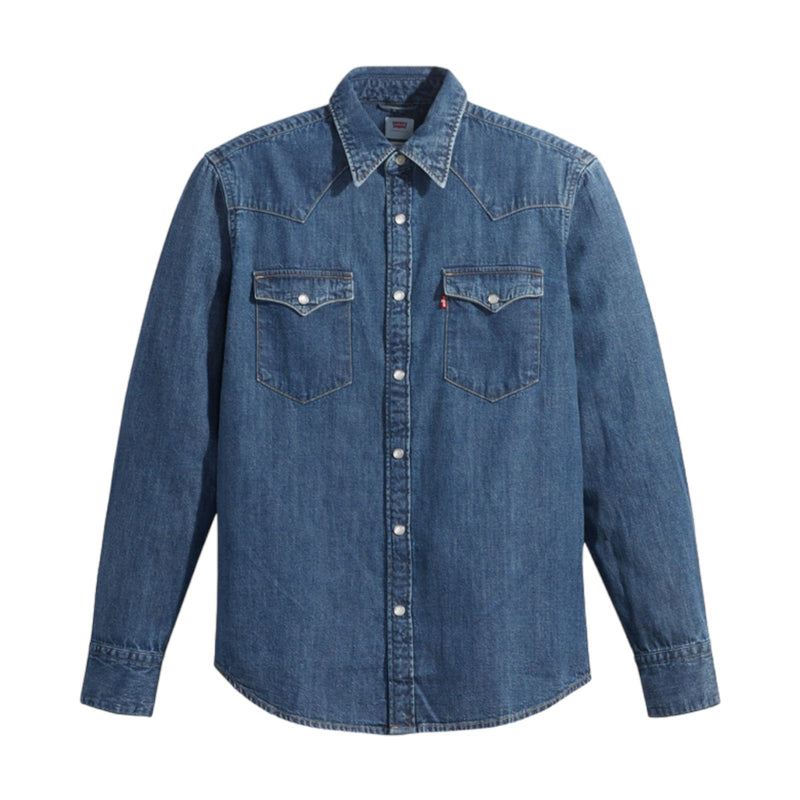 Camicie casual Uomo Levi's - Camicia M/L Barstow Western - Azzurro