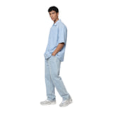 Camicie casual Uomo Dickies - Venedocia Stripe Shirt Ss Endless Sky - Celeste