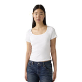 T-shirt Donna Levi's - Essential Sqrd Neck Tee - Bianco