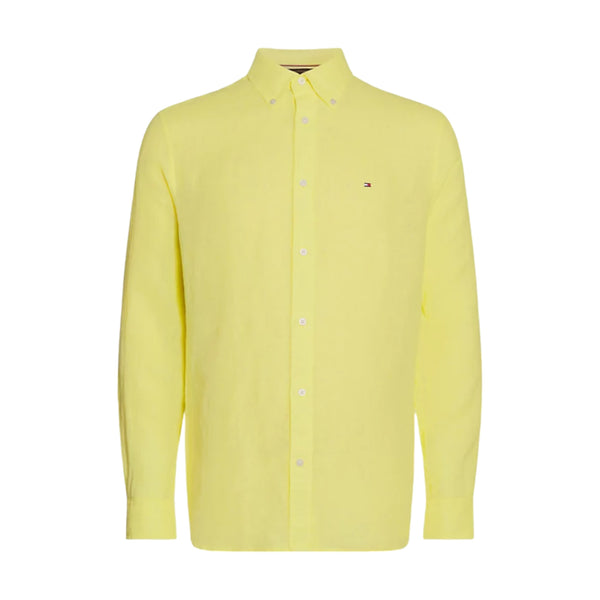 Camicie casual Uomo Tommy Hilfiger - Pigment Dyed Li Solid Rf Shirt - Giallo