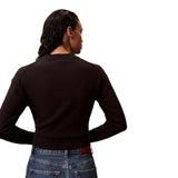 Maglie Donna Calvin Klein - Ck Embro Badge Sweater - Nero