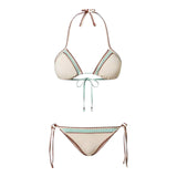 Coordinati Donna Twinset - Bikini (Triangolo Tendina+Tanga Lacci) - Beige