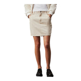 Gonne casual Donna Calvin Klein - Hr A-Line Mini Skirt Hammerloop - Bianco