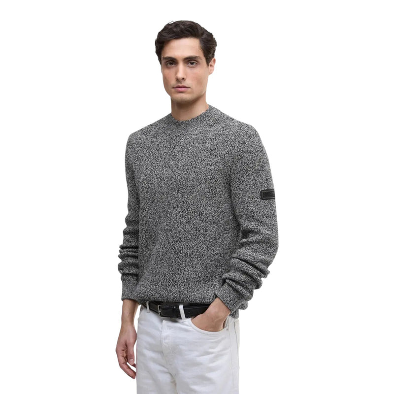 Maglioni Uomo Barbour International - Declan Yarn Twist Crew Jump - Nero