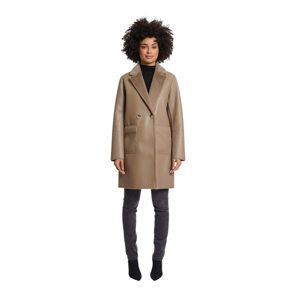 Cappotti Donna RINO & PELLE - Reversible double breasted coat - Beige