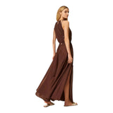 Vestiti casual Donna Twinset - Abito Lungo - Marrone