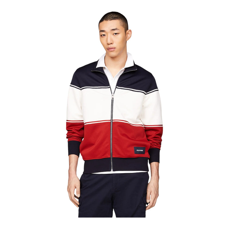 Felpe senza cappuccio Uomo Tommy Hilfiger - Colourblock Track Jacket - Multicolore