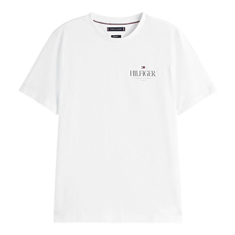 T-shirt Uomo Tommy Hilfiger - Hilfiger Stack Tee - Bianco