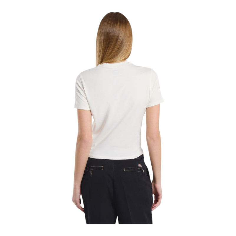 T-shirt Donna Dickies - Center Logo Ss Tee W - Bianco