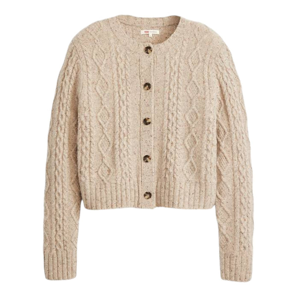 Cardigan Donna Levi's - Primrose Cable Cardigan Oatmeal - Beige