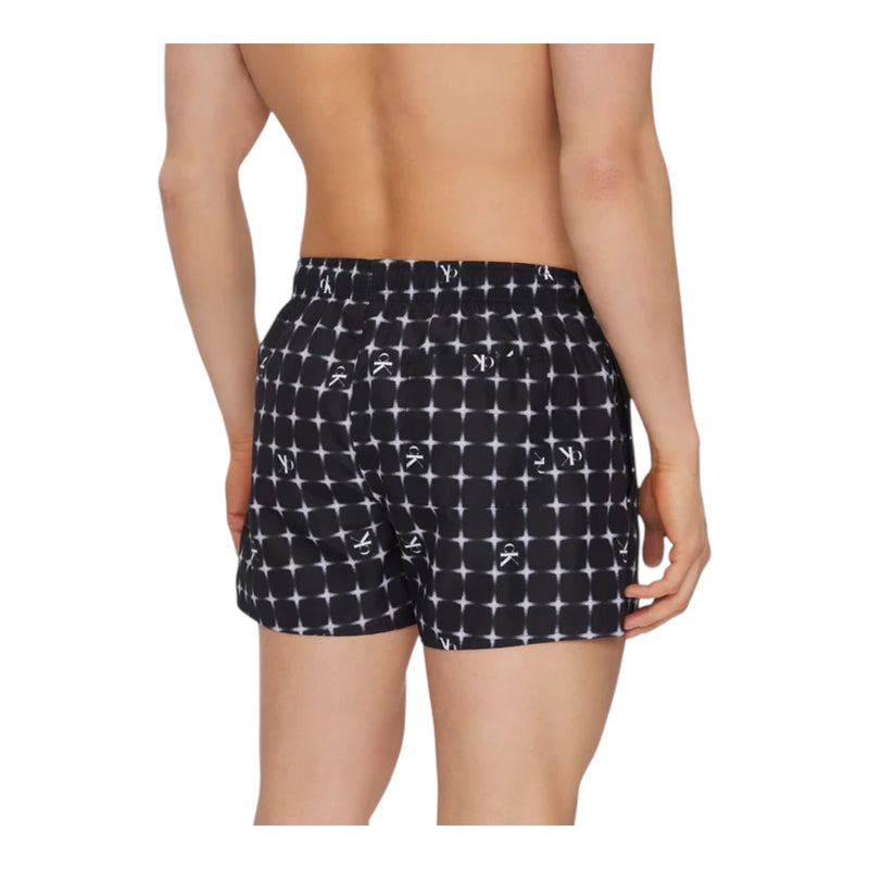Pantaloncini e calzoncini Uomo Calvin Klein - Short Drawstring-Print Monogram - Nero