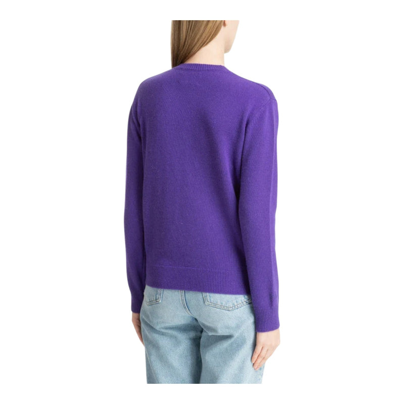 Maglioni Donna Mc2 Saint Barth - New Queen New Crewneck Sweater - Viola