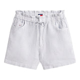 Pantaloncini Donna Tommy Hilfiger - Tjw Cotton Linen Short - Blu
