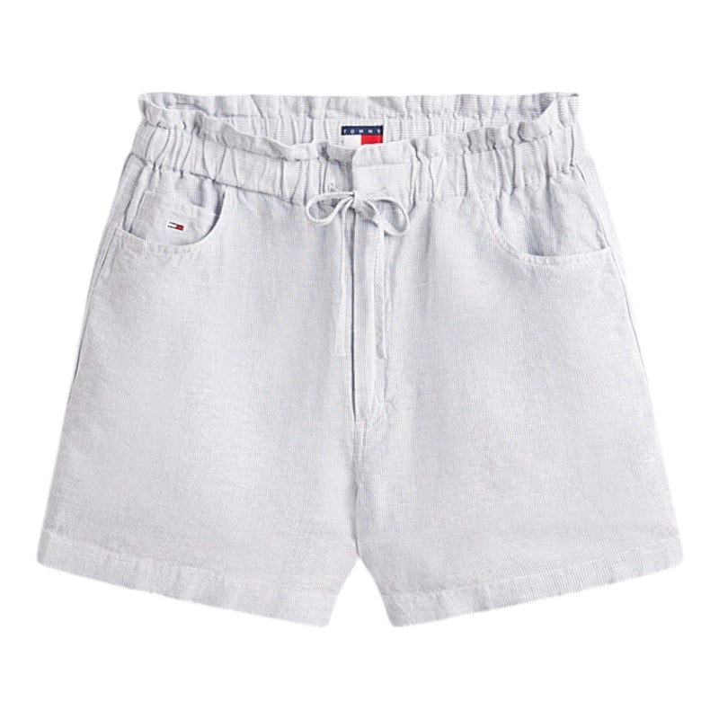 Pantaloncini Donna Tommy Hilfiger - Tjw Cotton Linen Short - Blu