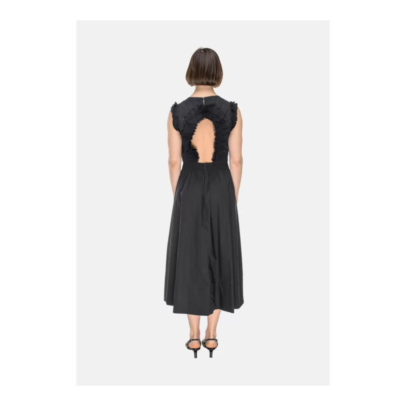 Vestiti casual Donna Alpha Studio - Abito Giro S/M Lungo Rouche - Nero