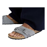 Sandali Donna Birkenstock - Oita Braided basalt gray, Suede Leather - Grigio