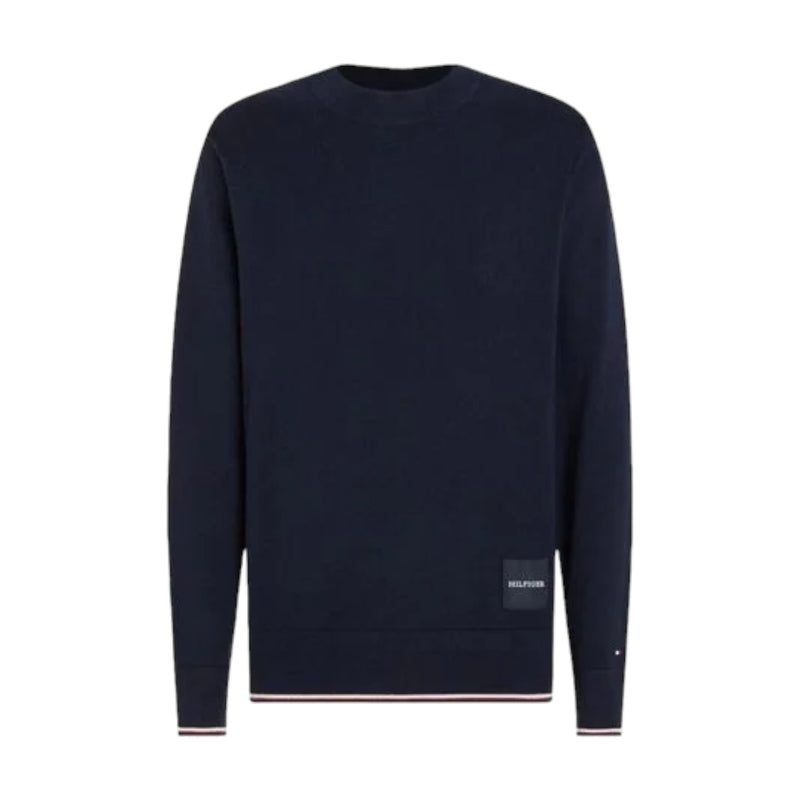 Maglie Uomo Tommy Hilfiger - Monotype Gs Tipped Crew Neck - Blu