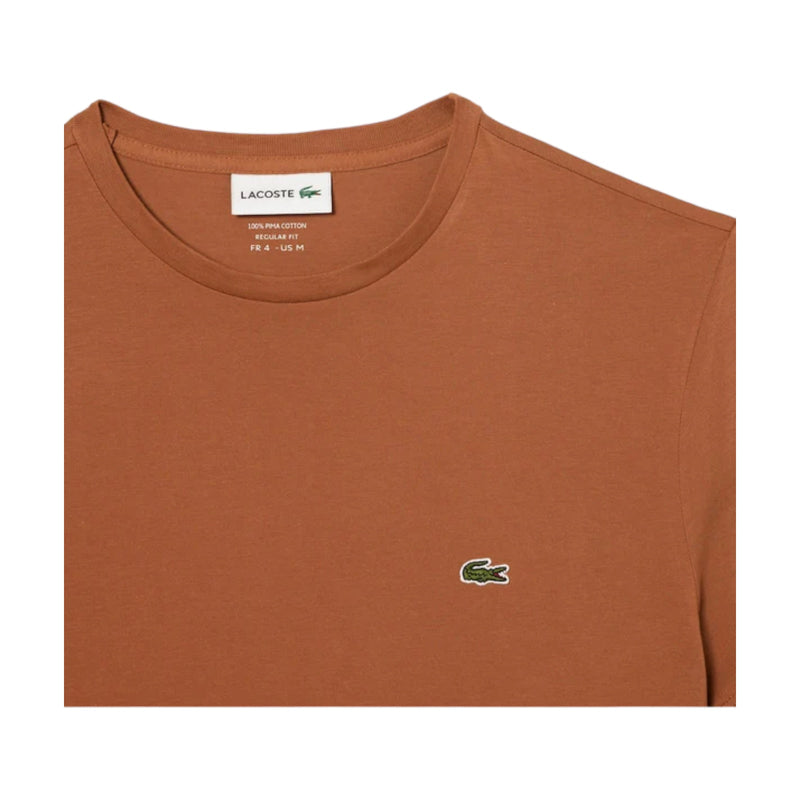 T-shirt Uomo Lacoste - T-Shirt 100% Pima Cotton - Cammello