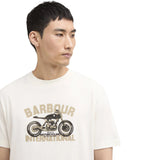 T-shirt Uomo Barbour International - Shifter Graphic Print T-Shirt - Bianco